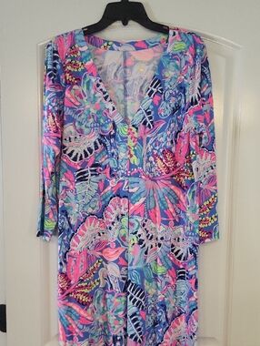 Lilly Pulitzer Multicolor Floral Sheath Dress - Pink, Blue, Green